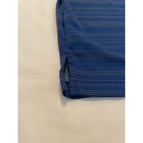 PGA Tour Men's Polo Shirt Short Sleeve Athletic Sportswear Blue Stripe XXL - Picture 7 of 12